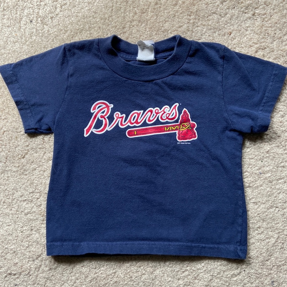 EUC Toddler Atlanta Braves Jersey Shirt NO PLAYER